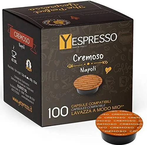100 capsule LAVAZZA A MODO MIO compatibili (CREMOSO)