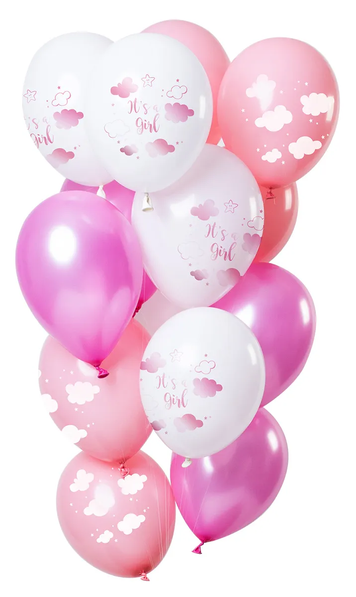 12 palloncini it's a girl