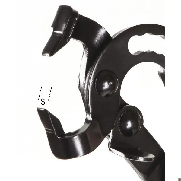 1478T - Pinza con testa orientabile per pioli in plastica con clips a pressione BETA UTENSILI 014780101