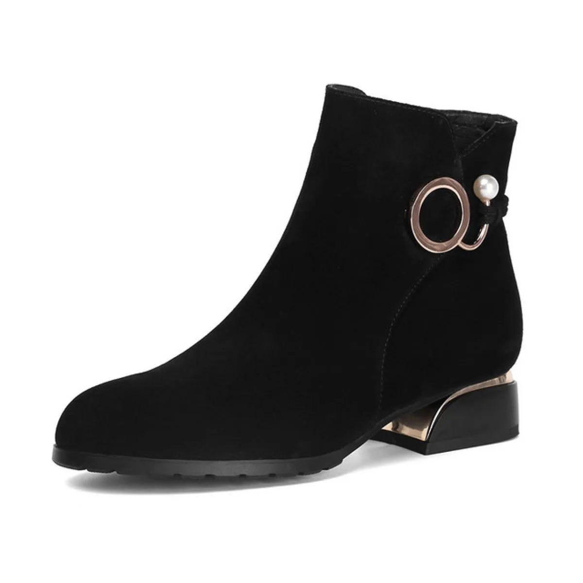 2022 nuovi stivali da donna stivaletti con cerniera moda donna studente Casual stivali singoli Scrub di grandi dimensioni scarpe
