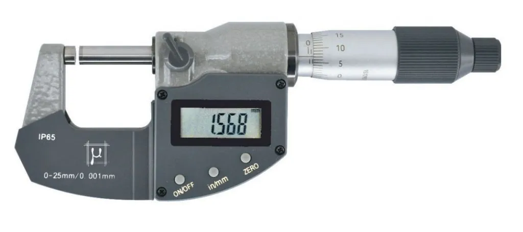 2391250C Rupac micrometro per esterni digitali Serie Digitronic Plus.100-125, millesimale, USB, IP65 con certificato ACCREDIA