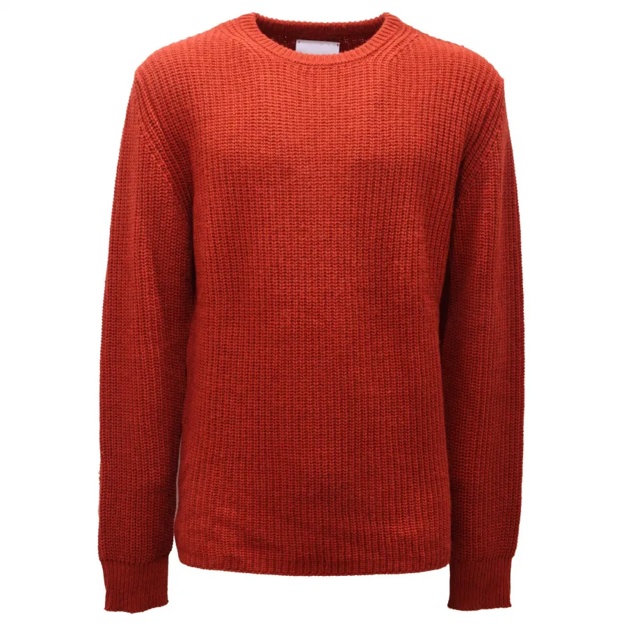 5195AF maglione uomo OFFICINA36 rusty orange sweater man