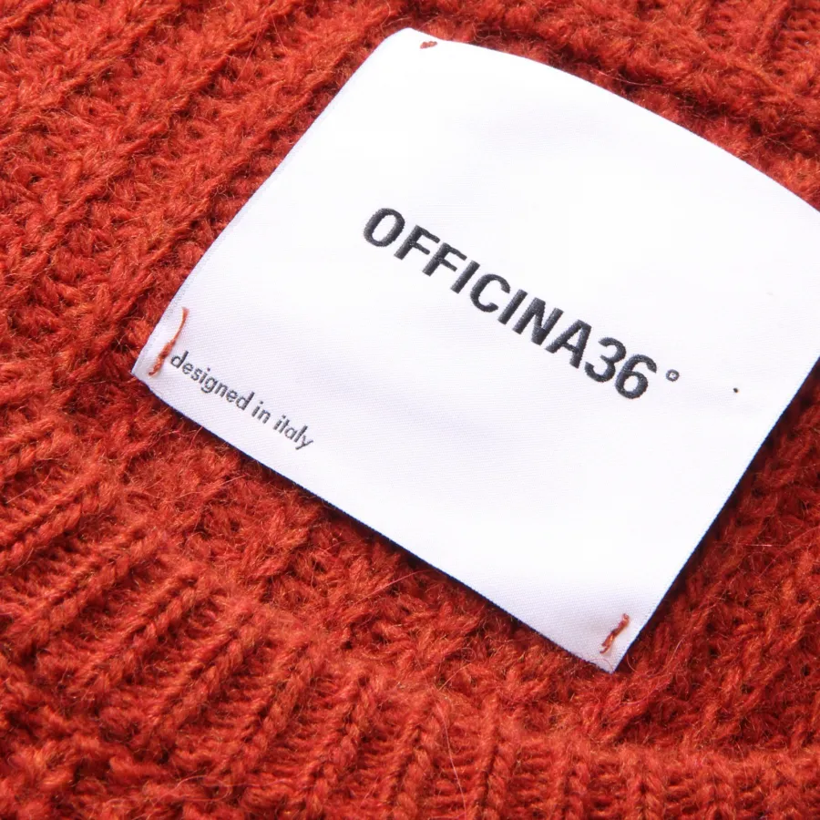 5195AF maglione uomo OFFICINA36 rusty orange sweater man