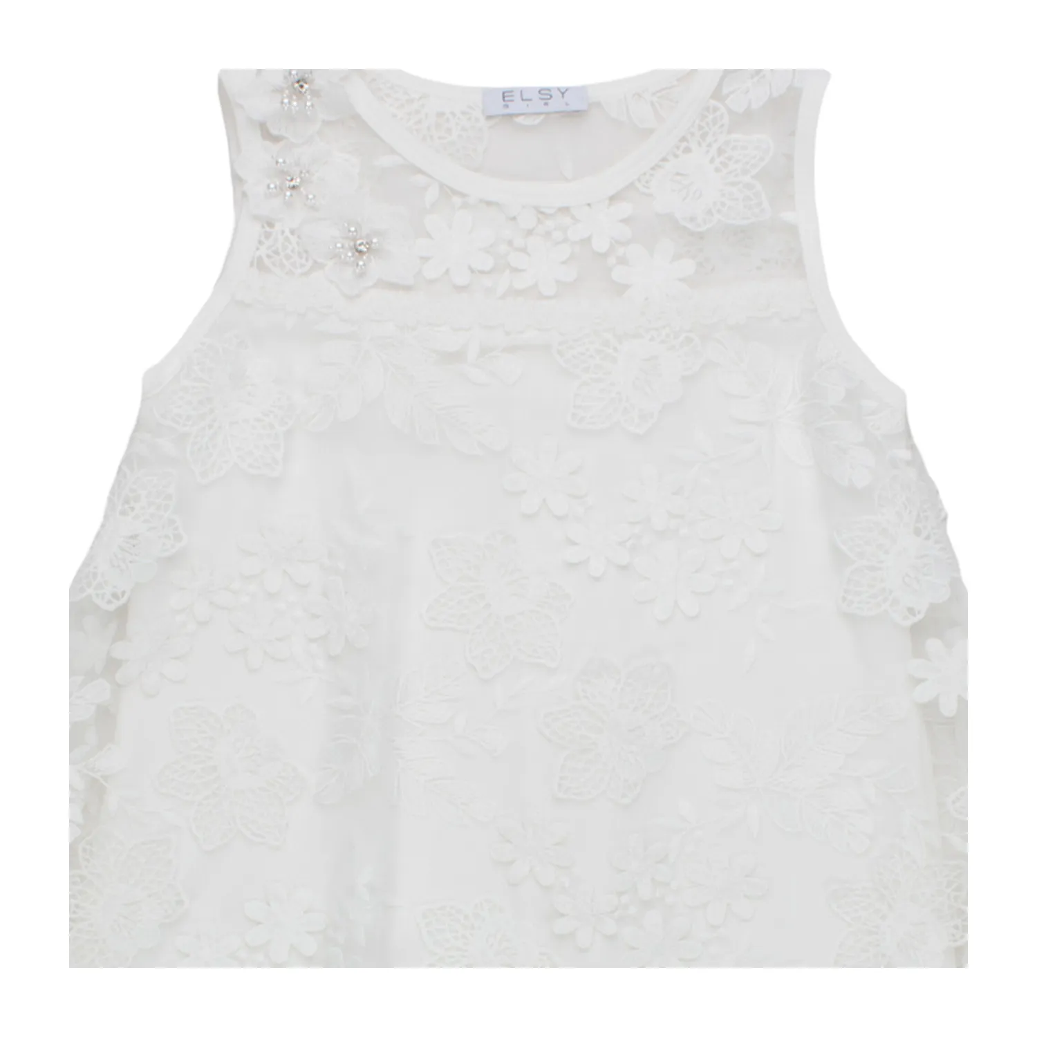 Abito Cerimonia Bianco Bambina Teen 07