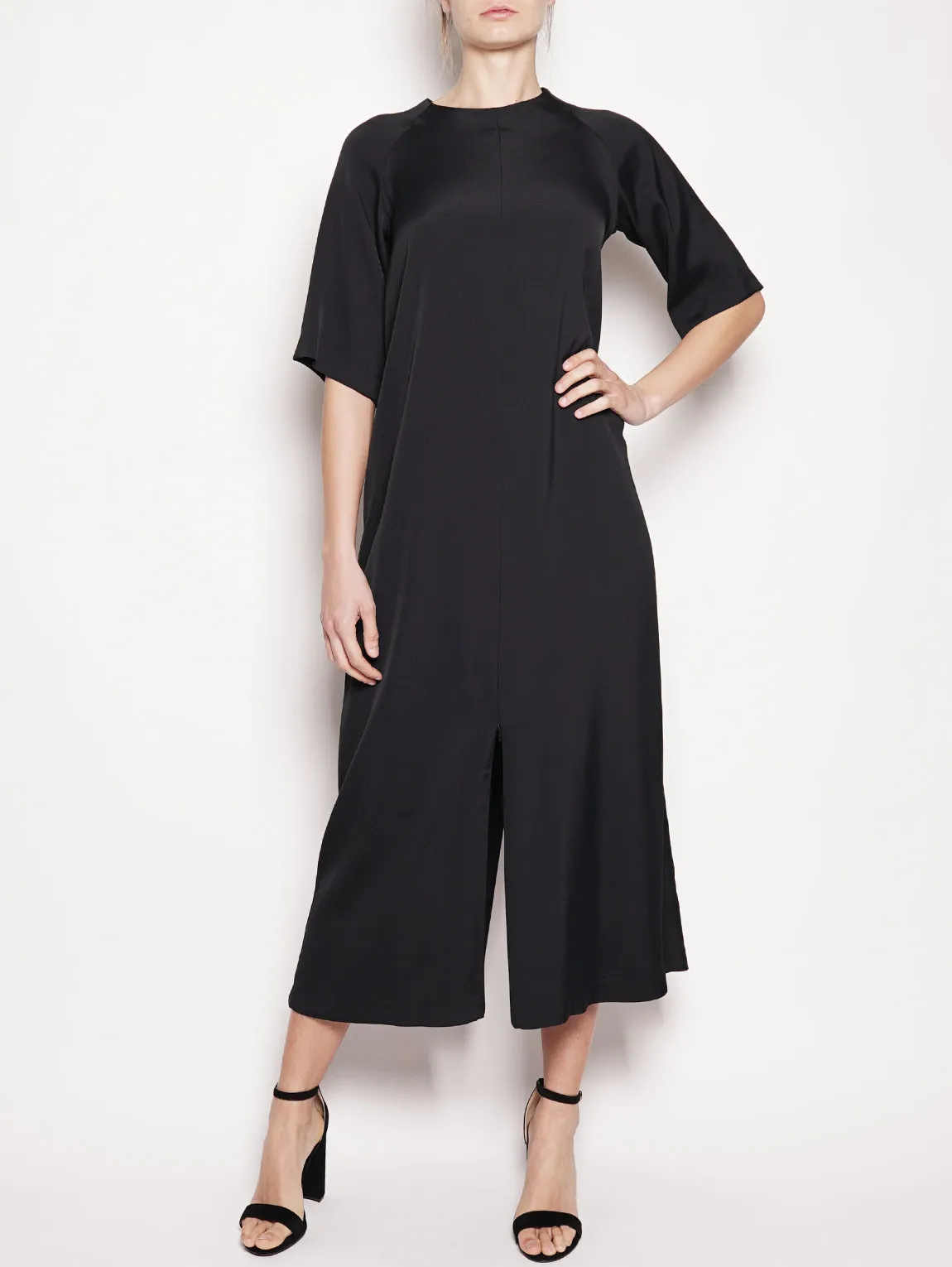 Abito con zip Nero