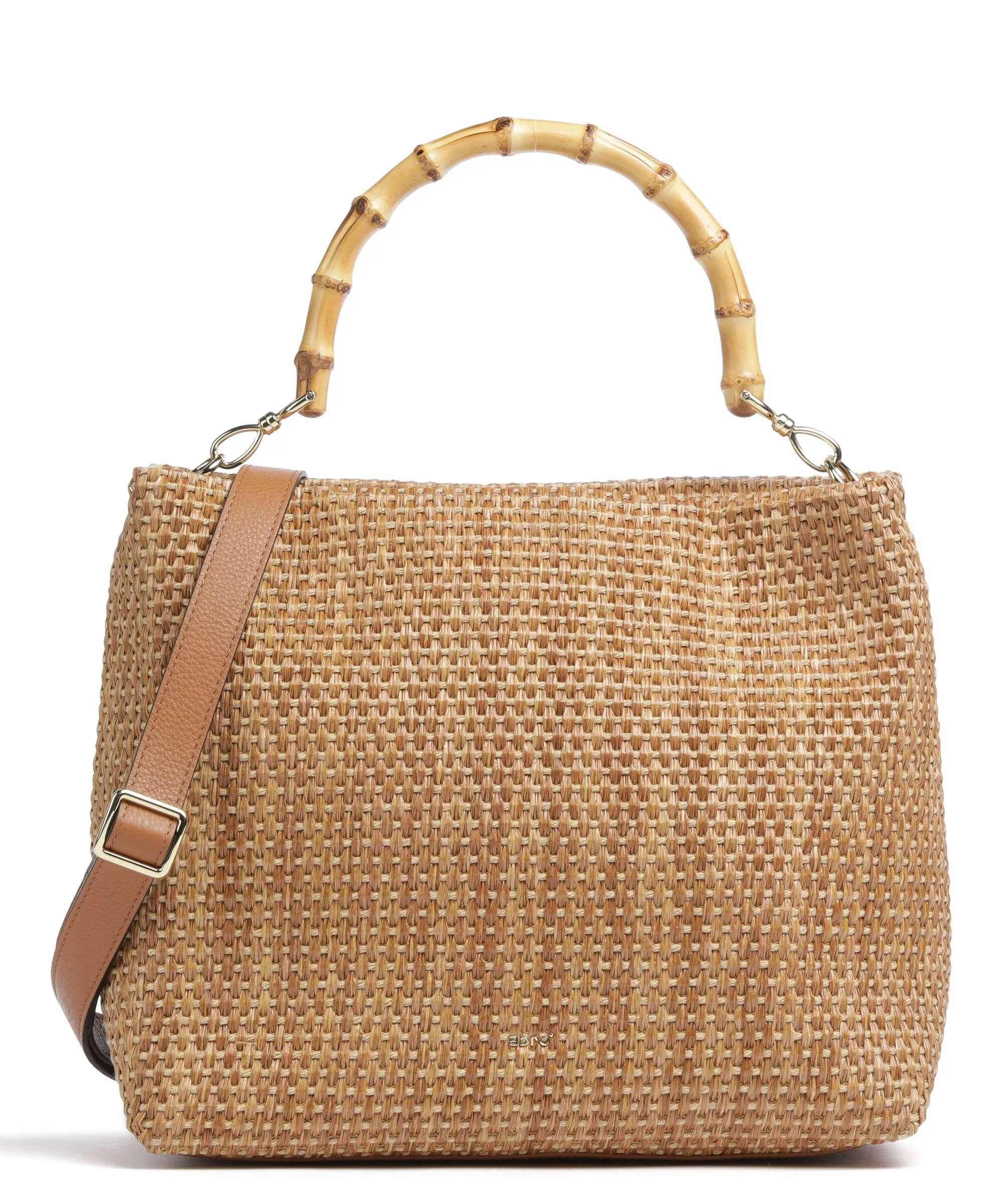  Abro Raffia Kaia Borsa hobo libro marrone chiaro  