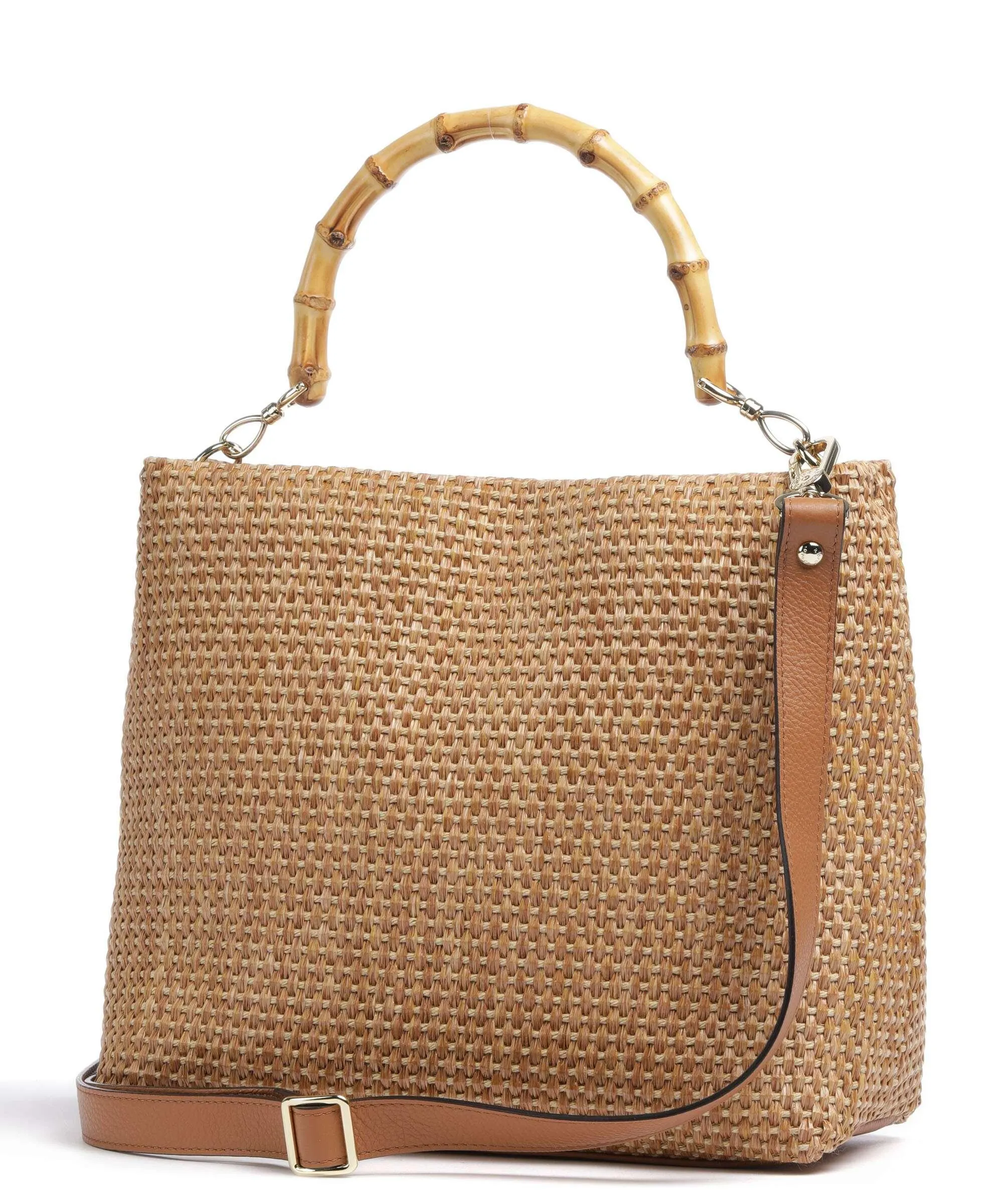  Abro Raffia Kaia Borsa hobo libro marrone chiaro  