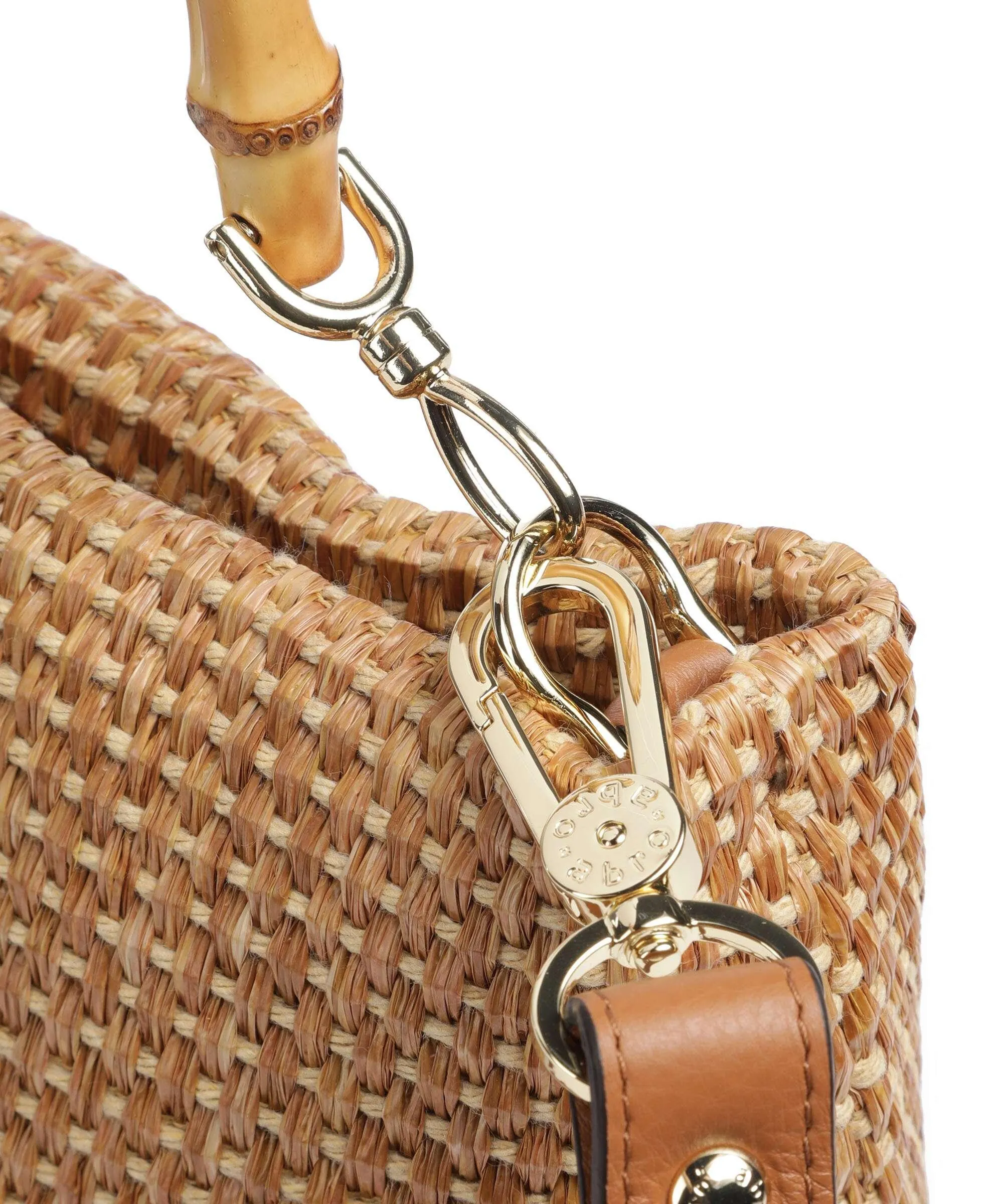  Abro Raffia Kaia Borsa hobo libro marrone chiaro  