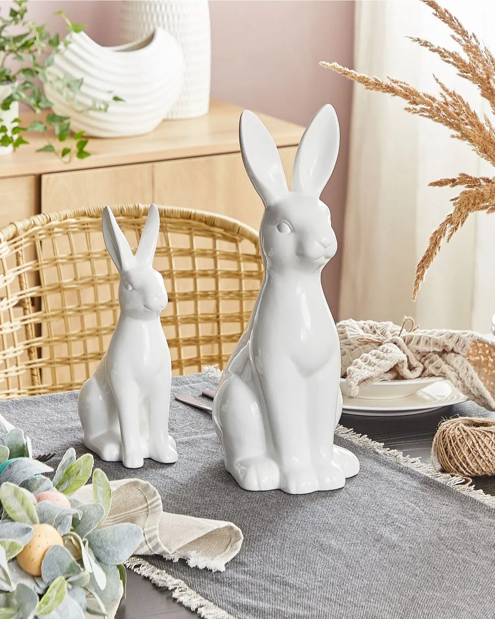 Accessorio decorativo coniglio RUCA Ceramica Bianco