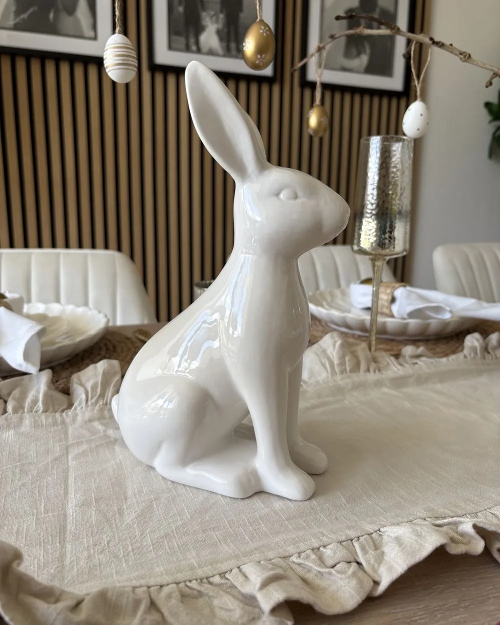 Accessorio decorativo coniglio RUCA Ceramica Bianco