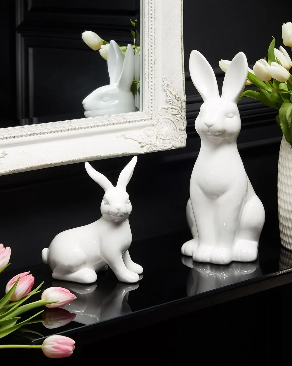 Accessorio decorativo coniglio RUCA Ceramica Bianco