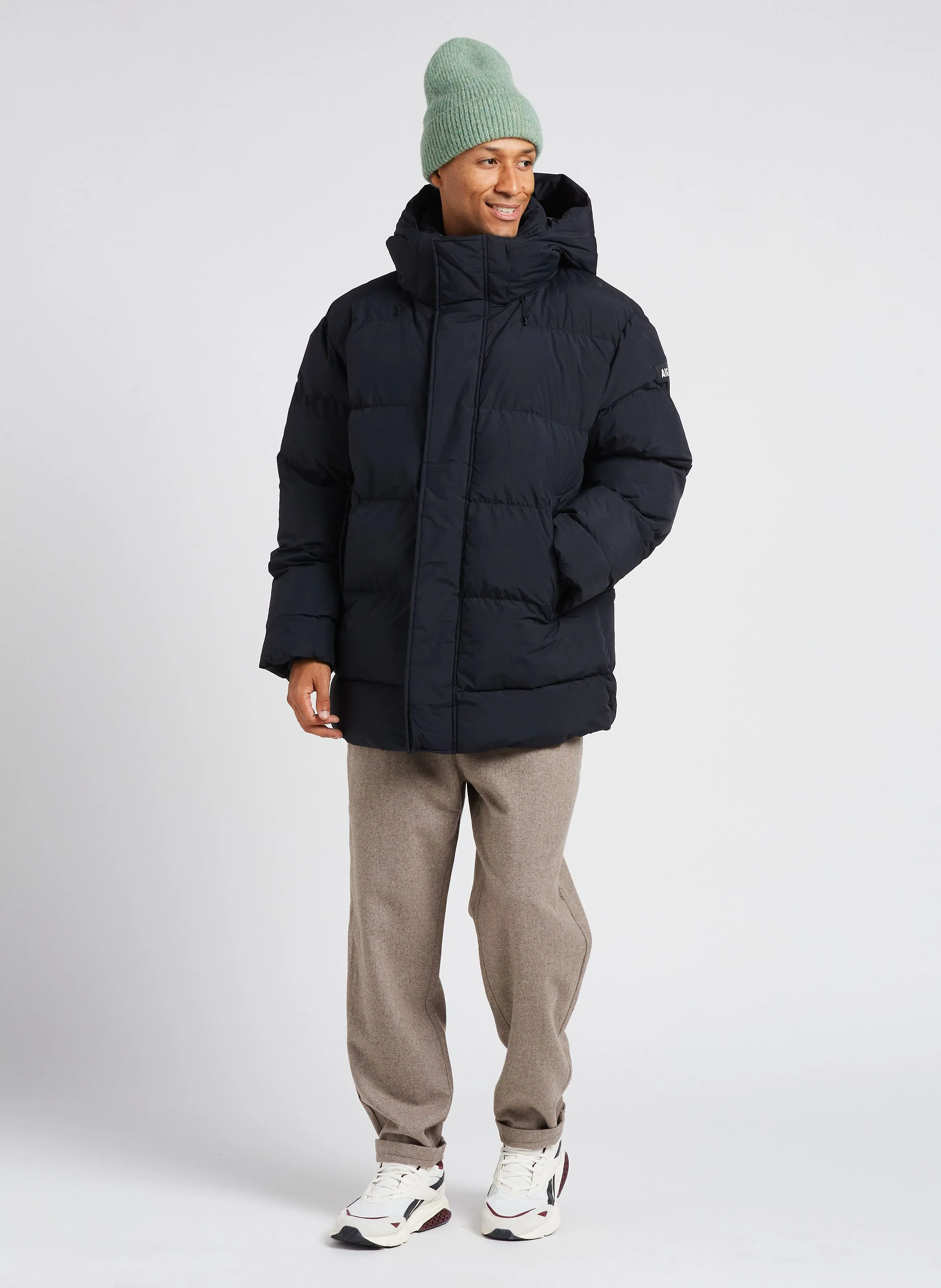  AIGLE   Piumino midi a collo alto | Nero