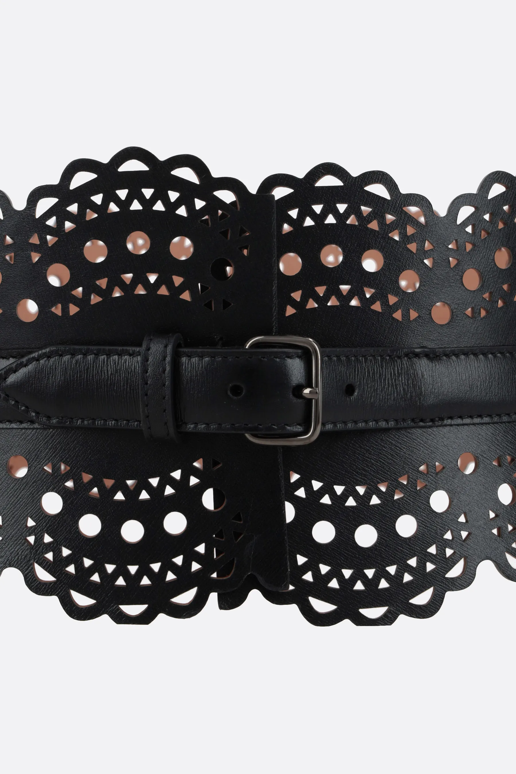  ALAIA cintura bustier in pelle laserata 