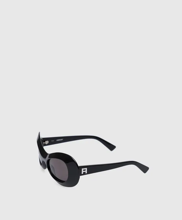 AMBUSH Occhiali da sole Jordee neri con logo in rilievo BERI007F22PLA001