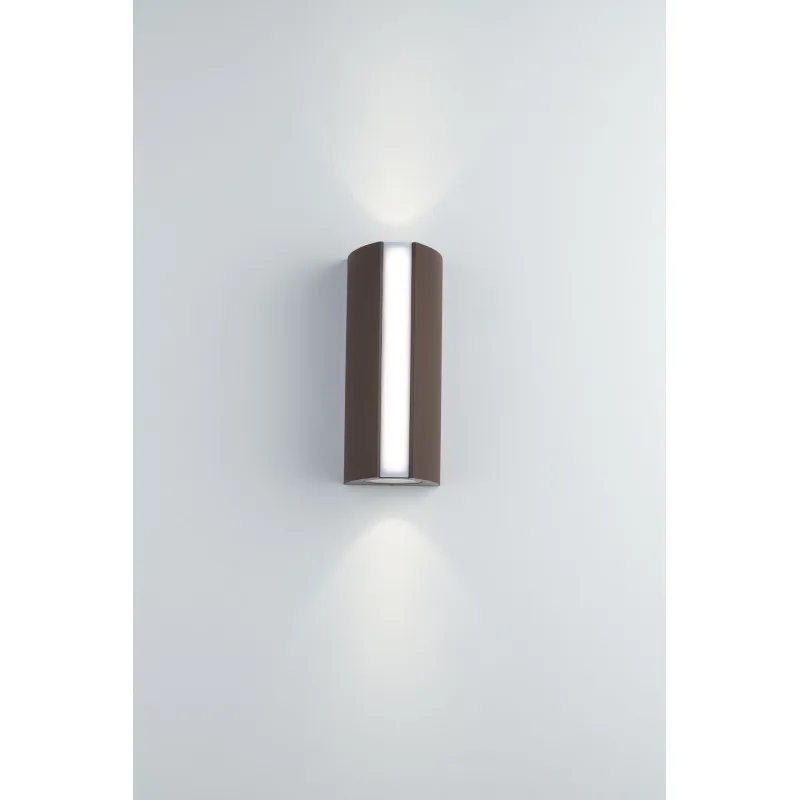 Applique LED bronzo in alluminio 14w 1110+390lm cct 20x8,5x7,8cm