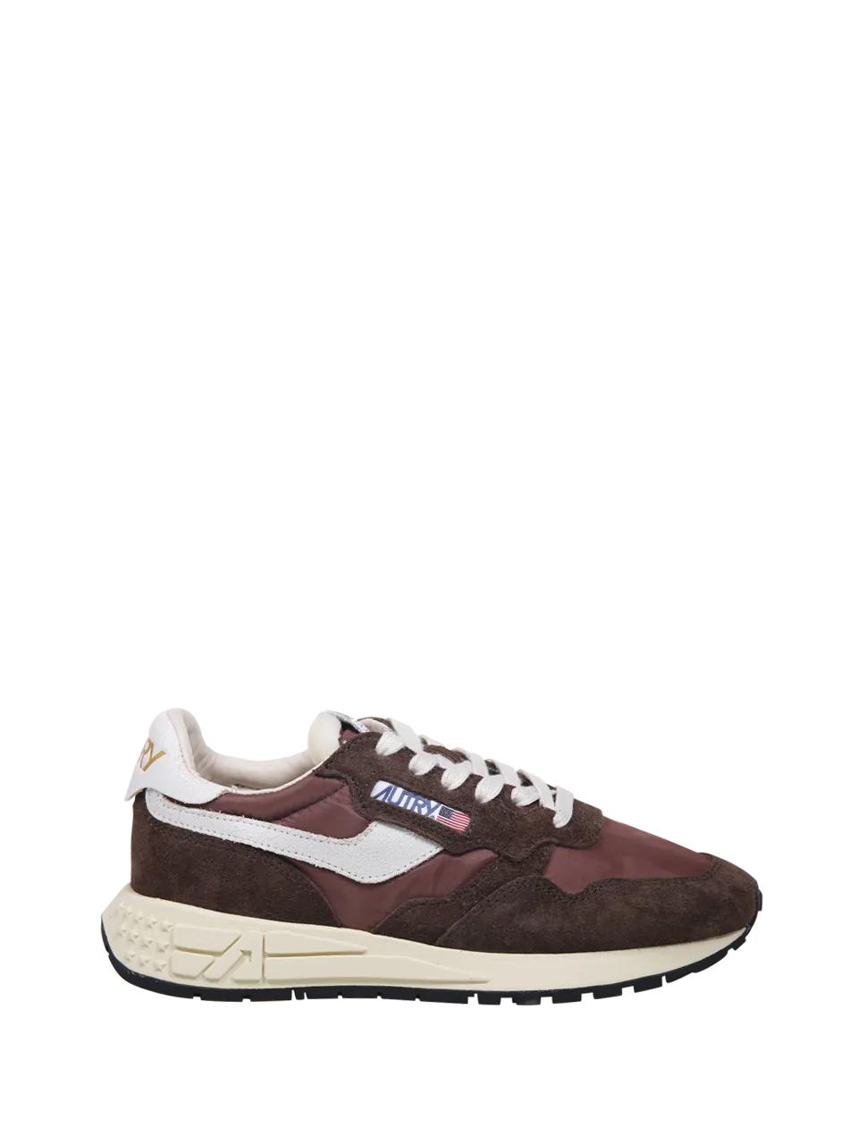  AUTRY  WOMAN AUTRY BROWN LEATHER REELWIND LOW SNEAKER