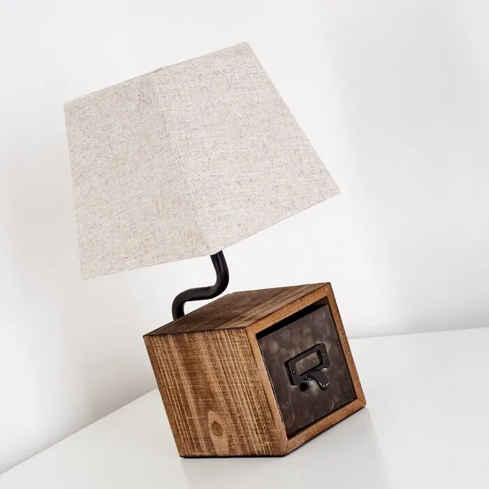 Banister Lampada da Tavolo Marrone, Ruggine, 1-Luce