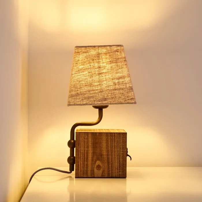 Banister Lampada da Tavolo Marrone, Ruggine, 1-Luce