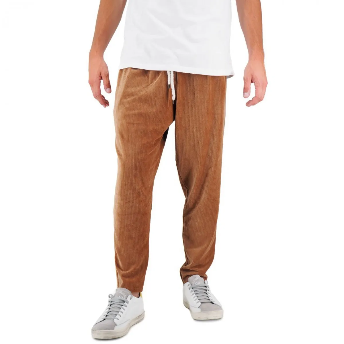 Basic Chenille Pants Marrone