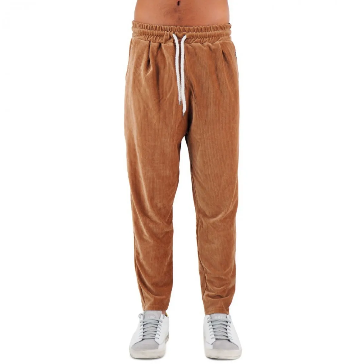 Basic Chenille Pants Marrone