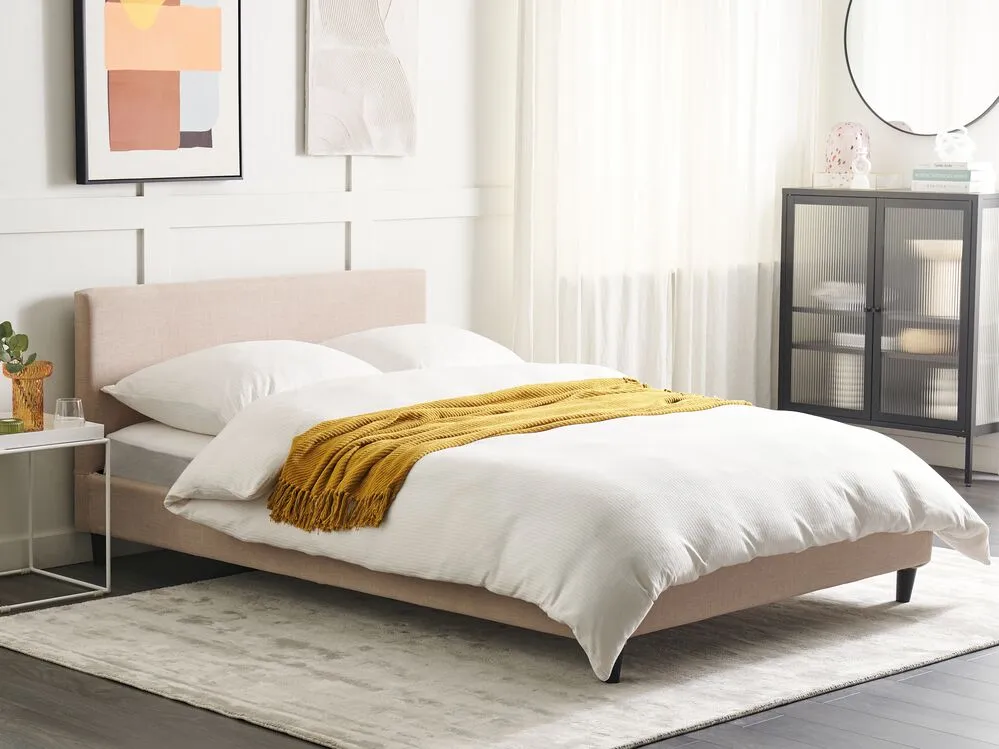 Bed Frame Cover FITOU 140 x 200 cm Beige