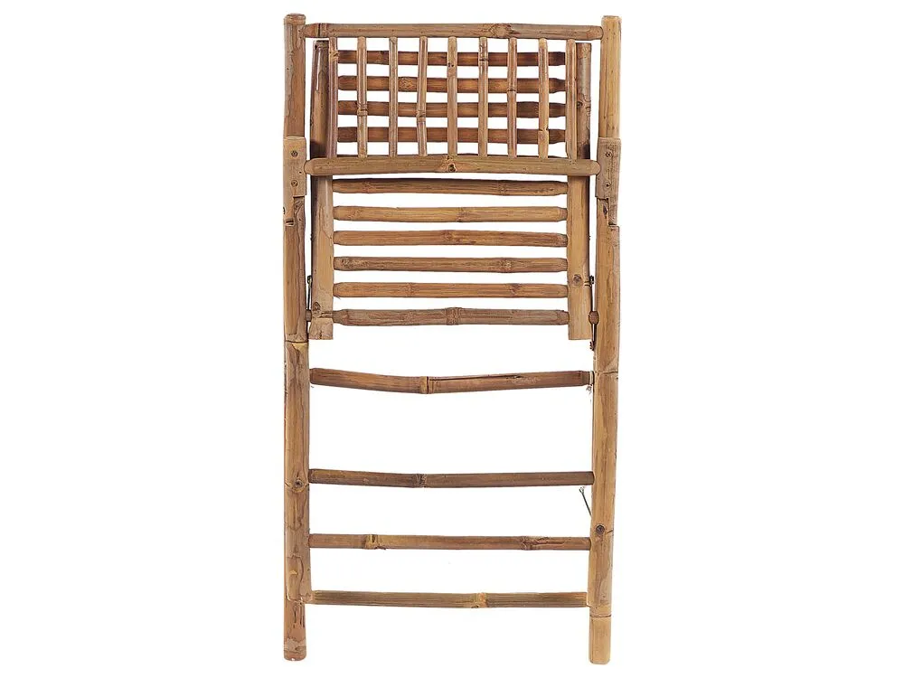 Bistro Set Folding SAVELLETRI Wood Brown