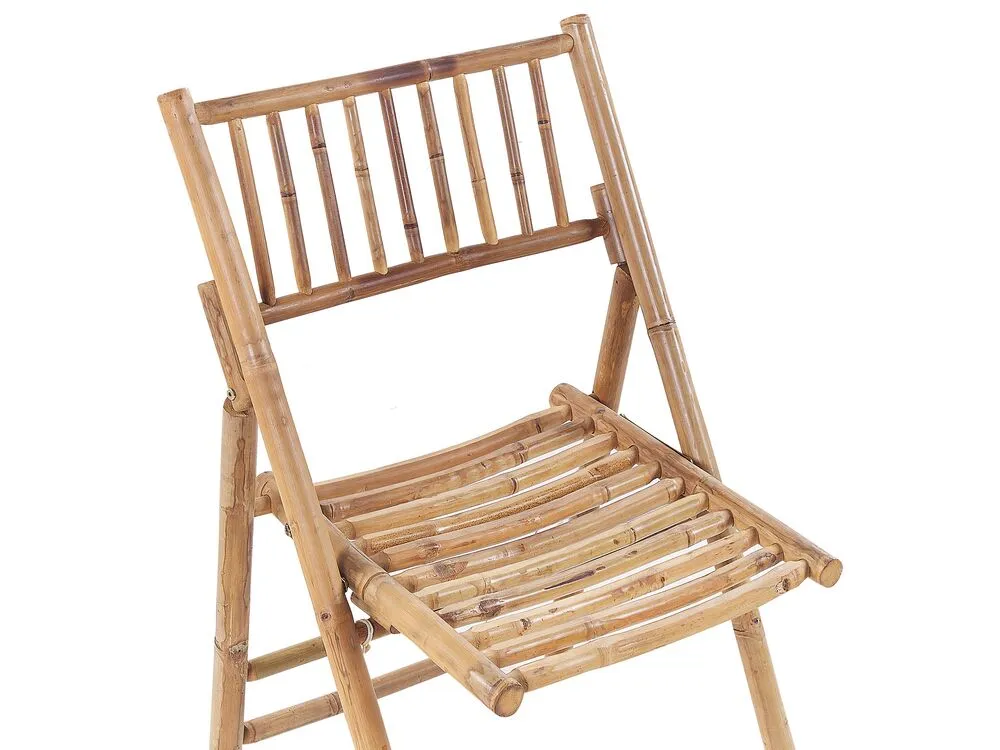 Bistro Set Folding SAVELLETRI Wood Brown