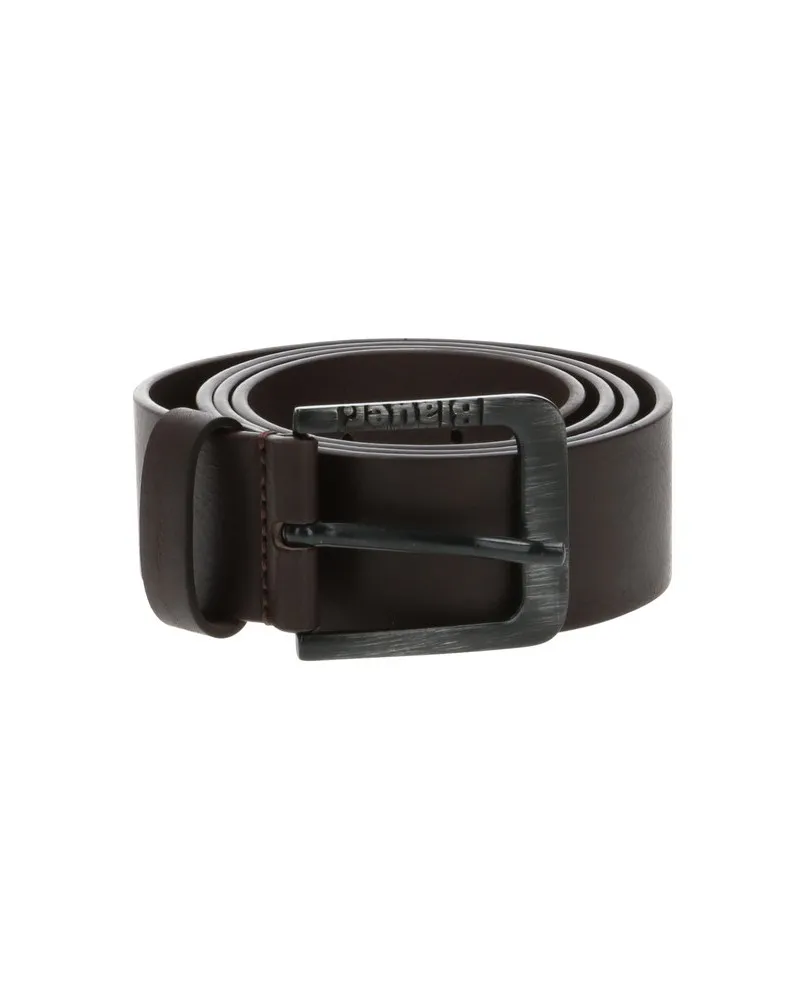 BLAUER S3IRON01 cintura belt uomo in pelle marrone