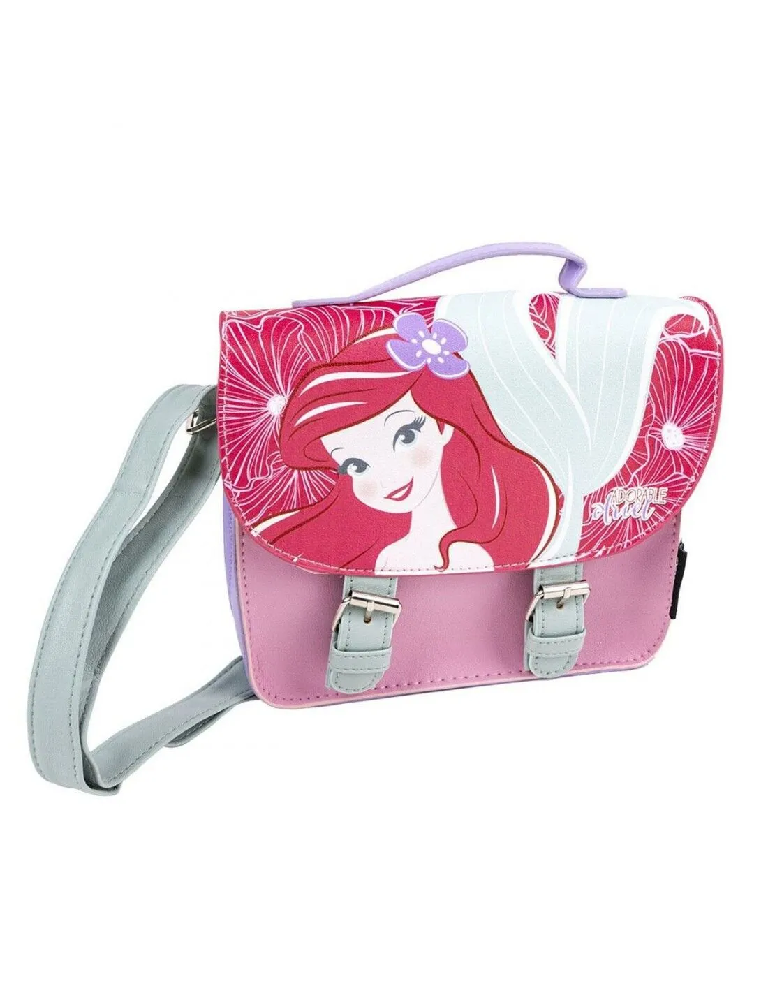 Borsa a Tracolla Princesses Disney Rosa (18,5 x 16,5 x 5,3 cm)