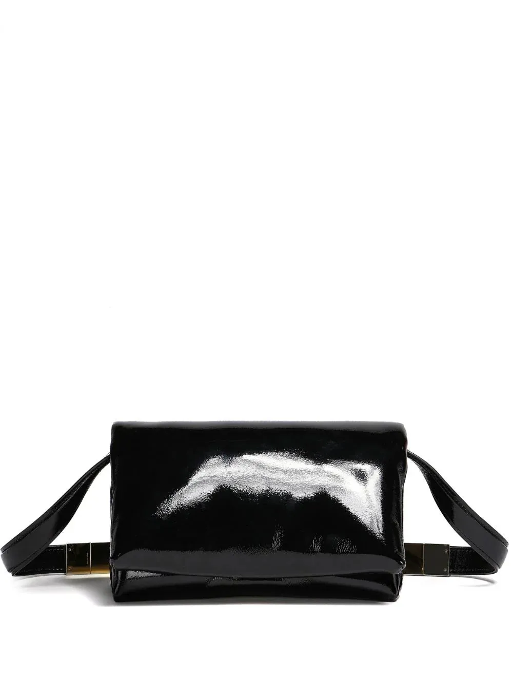 Borsa Prisma piccola in pelle verniciata
