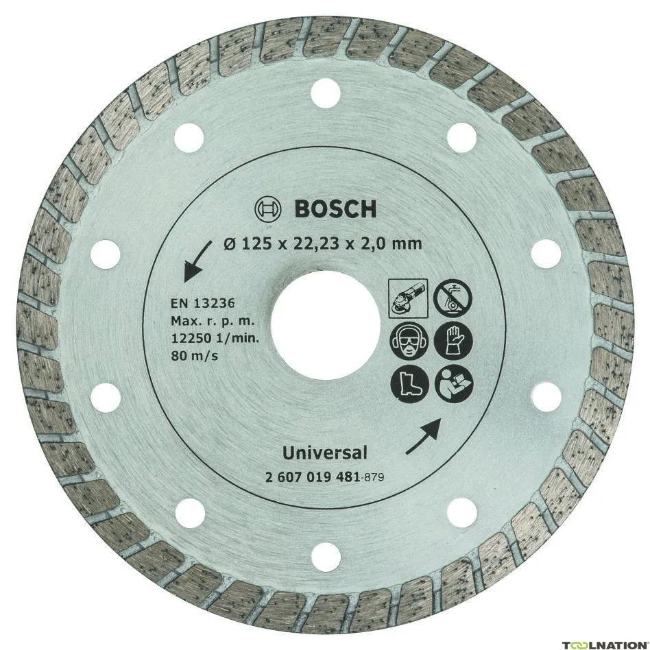 Bosch Professional Accessori 2607019481 Disco diamantato 125MM - TURBO