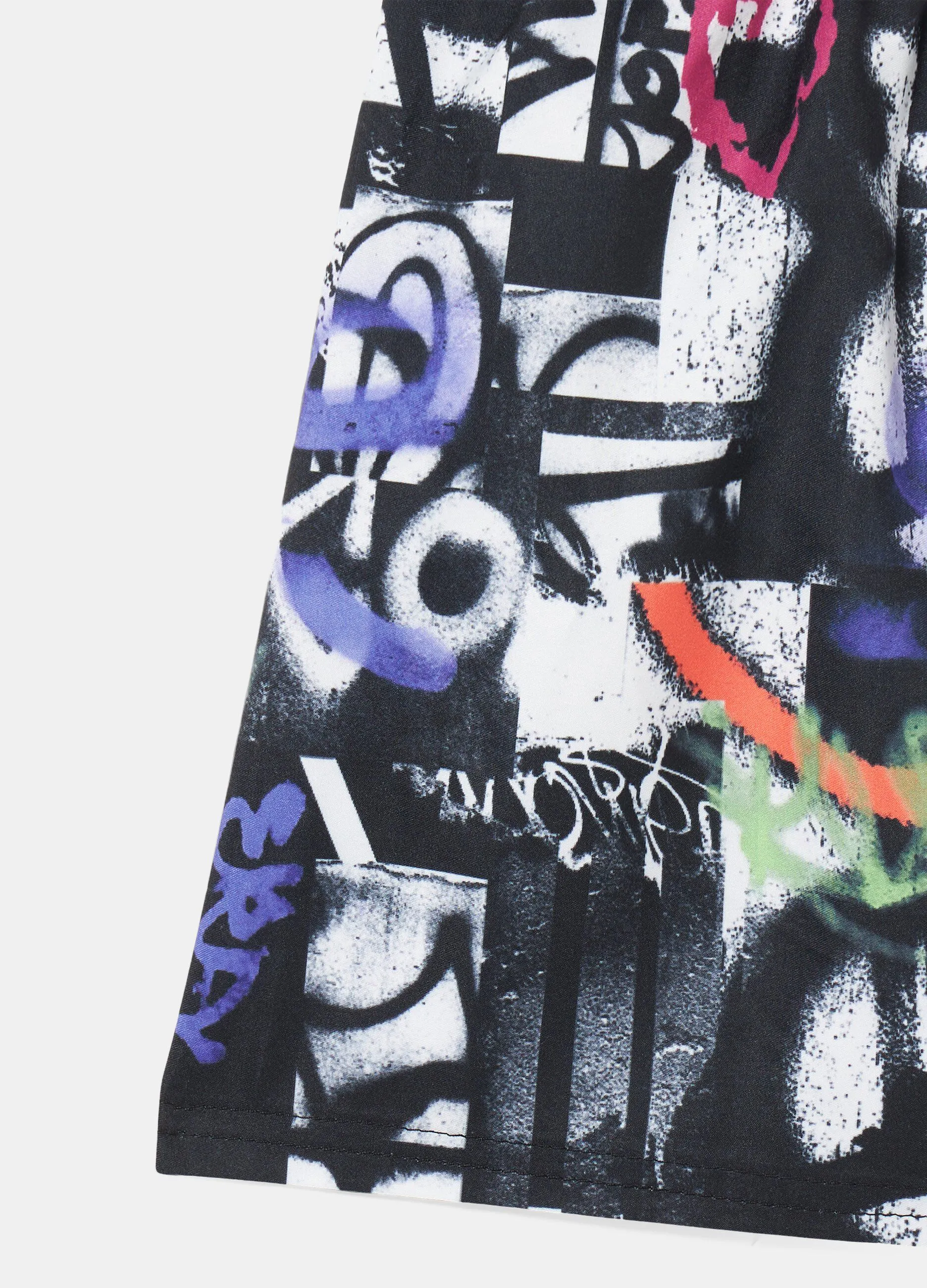 Boxer lungo con stampa ragazzo
