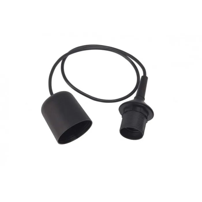 Brilliant Portalampada per paralume Nero, 1-Luce