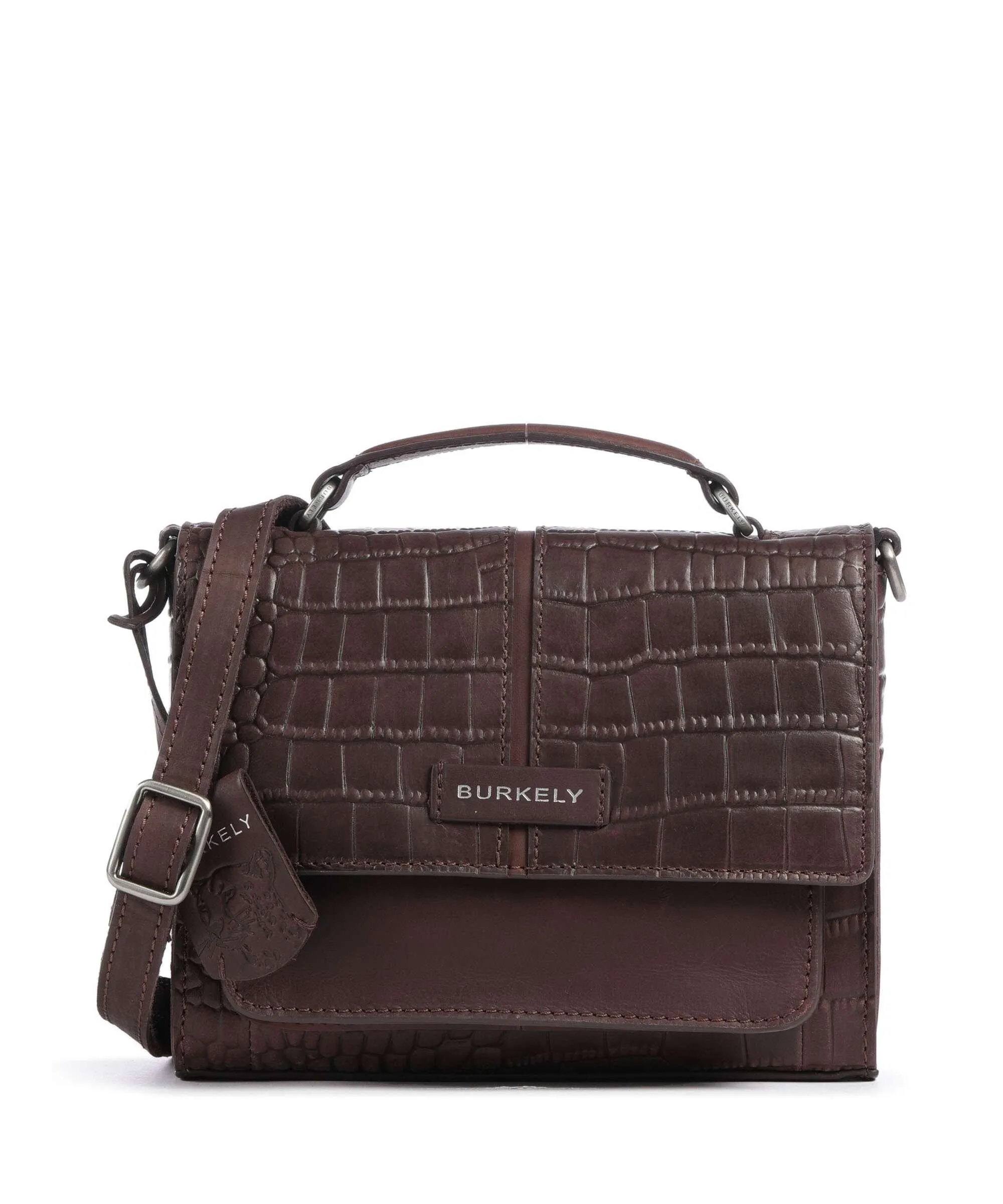  Burkely Cool Colbie Borsa a tracolla pelle in rilievo marrone scuro  