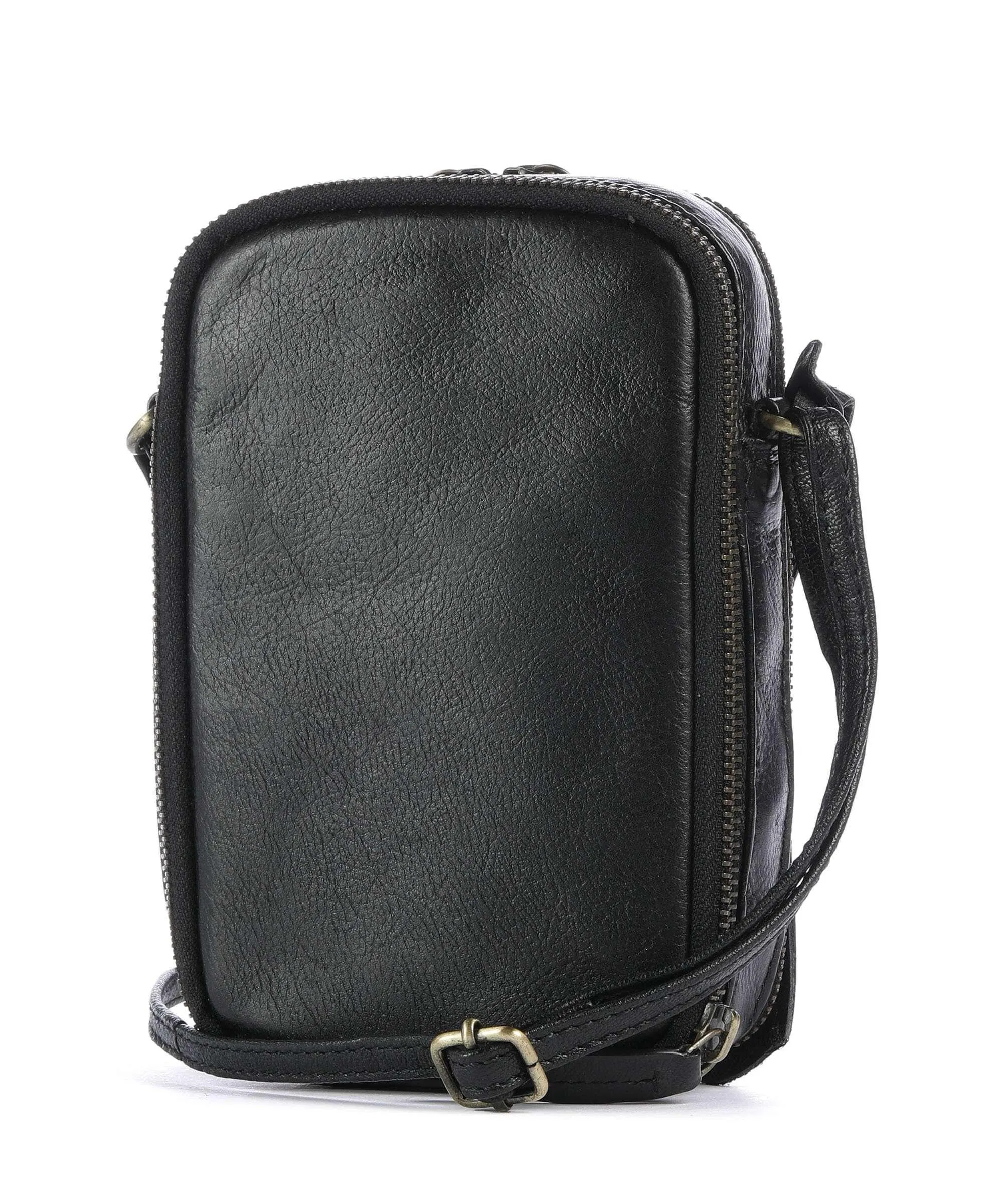  Burkely Natural Norah Borsetta porta cellulare pelle di vacchetta grana nero  