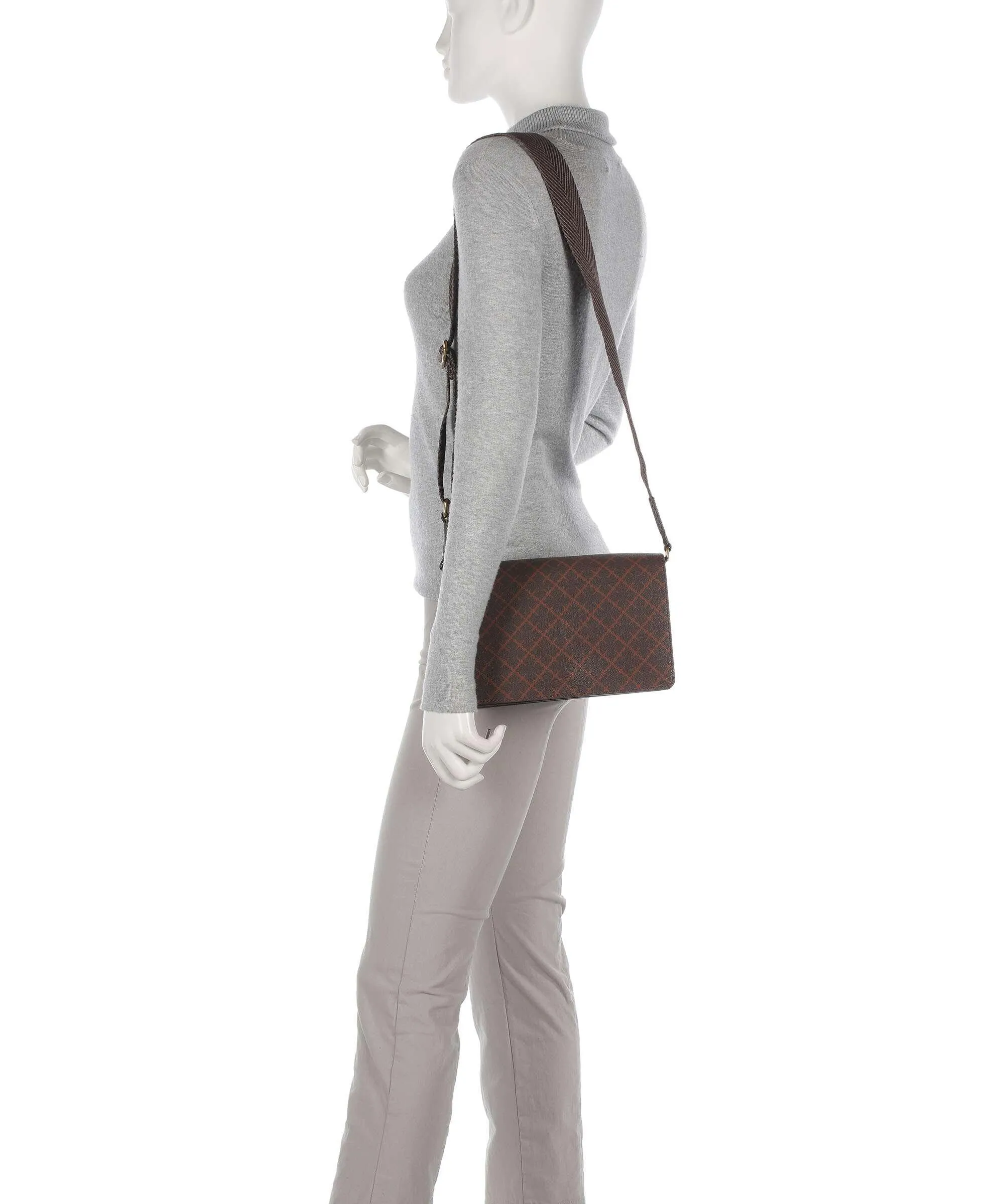  by Malene Birger Loenna Borsa a tracolla pelle sintetica marrone  
