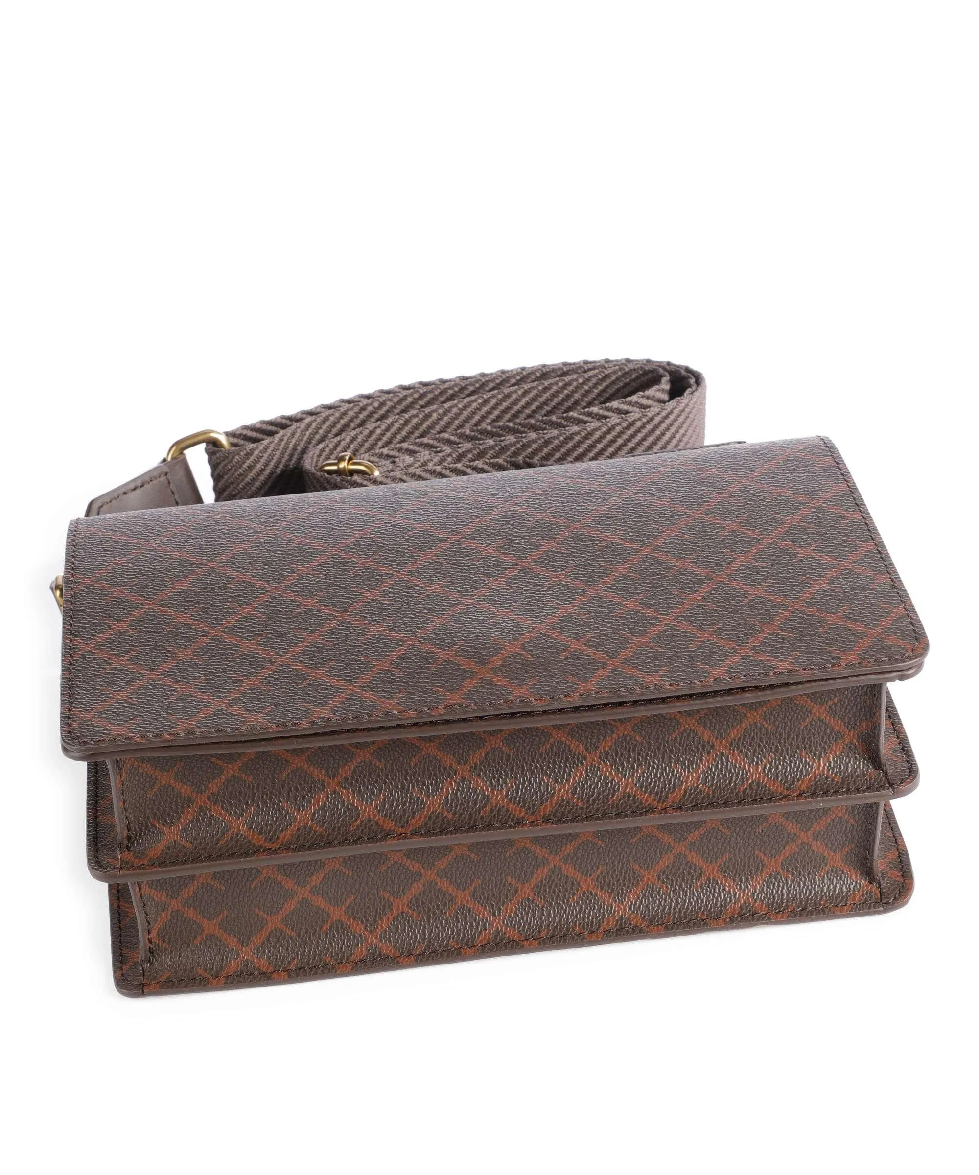  by Malene Birger Loenna Borsa a tracolla pelle sintetica marrone  