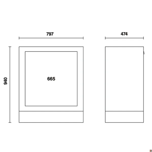 C55CS - ARREDO OFFICINA MODULO SPAZZATURA 1 CASSETTO BETA UTENSILI 055000208