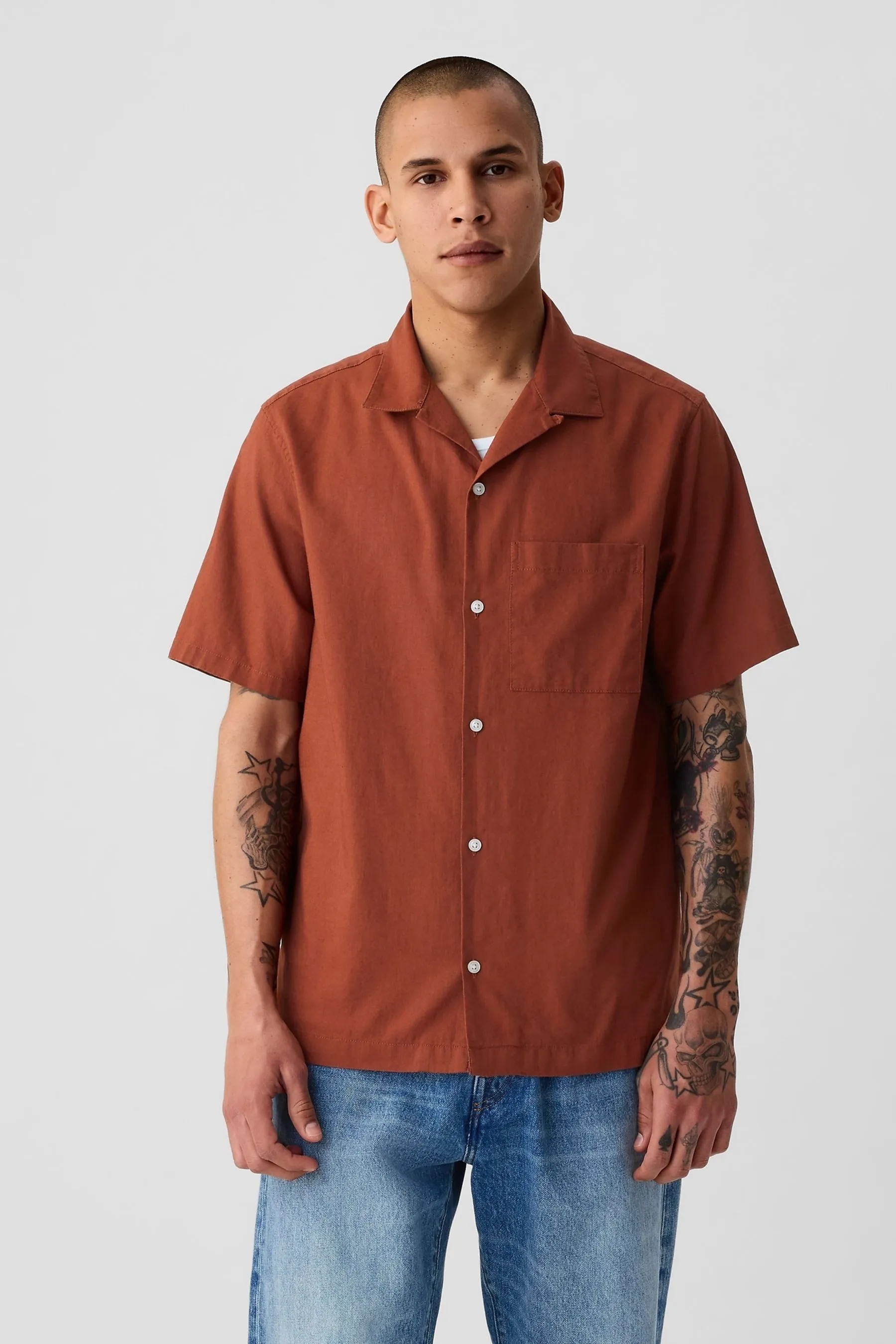 Camicia in Manica corta cotone    
