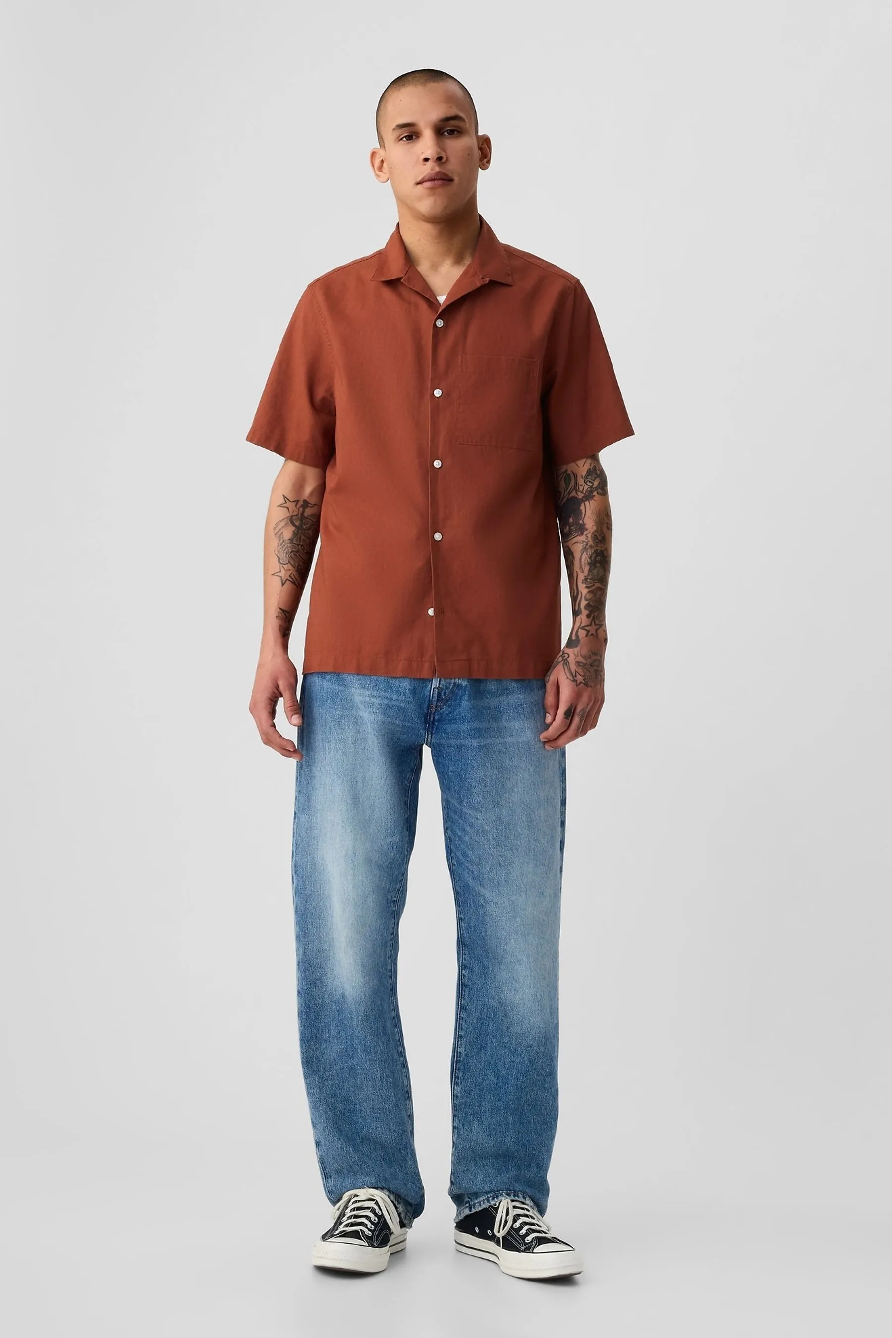 Camicia in Manica corta cotone    