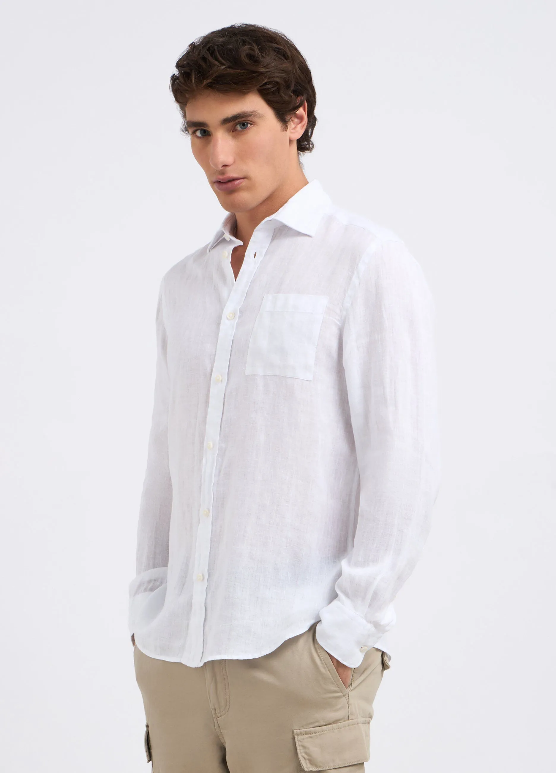 Camicia in puro lino uomo