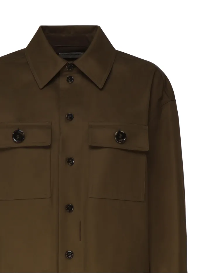 CAMICIA SAHARIANA IN COTONE BIOLOGICO