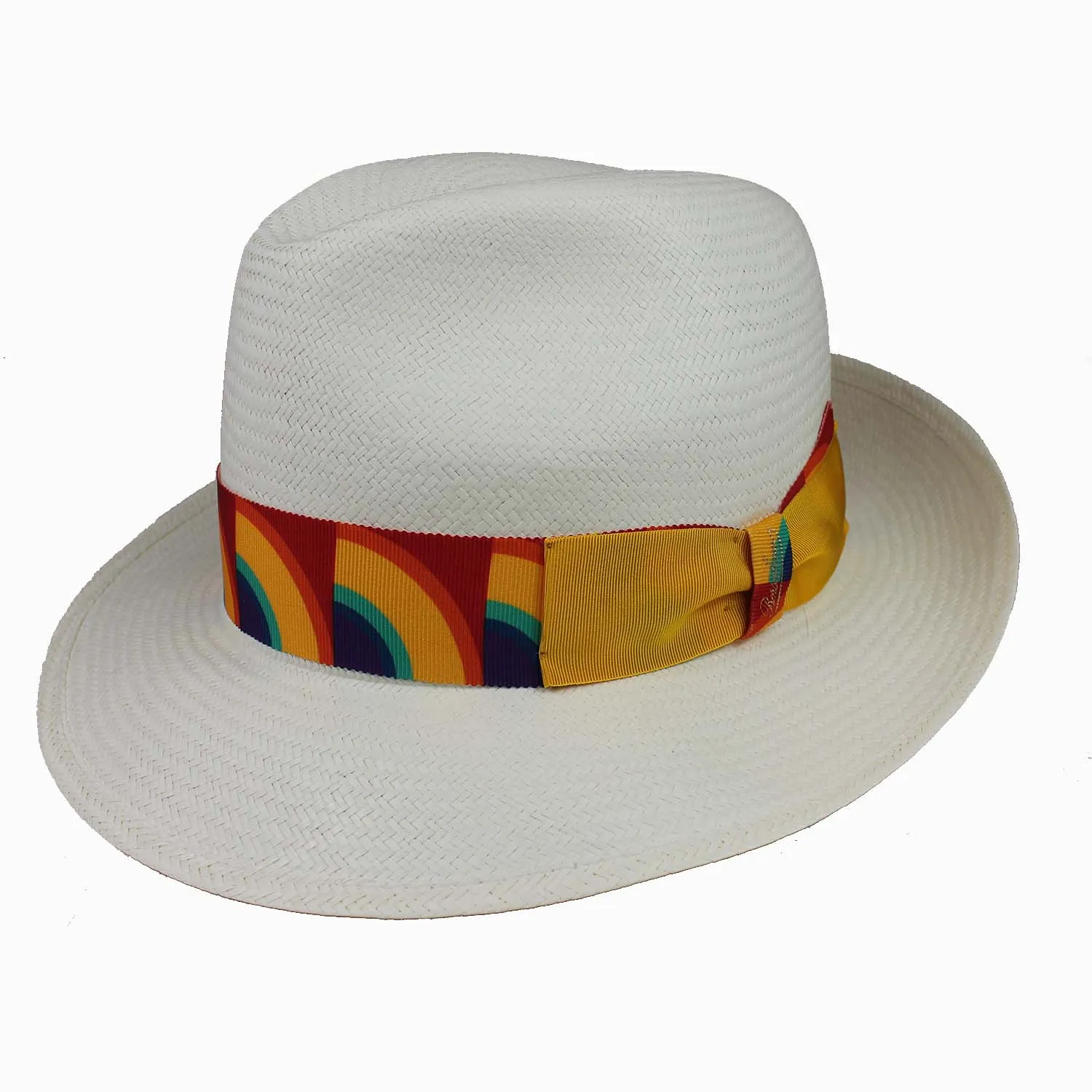 Cappello Borsalino Edizione Limitata per il Pride Panama qualità Fine