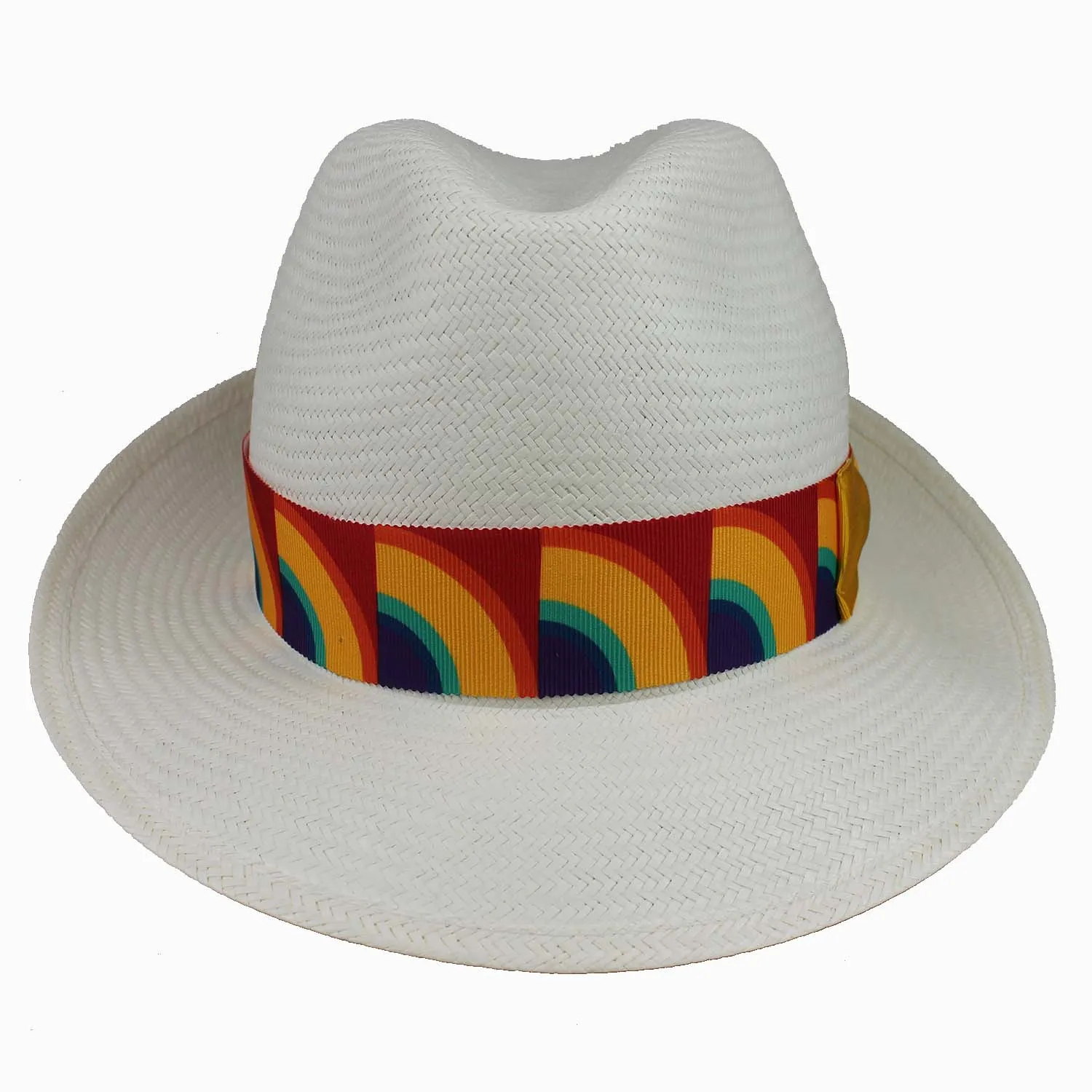 Cappello Borsalino Edizione Limitata per il Pride Panama qualità Fine