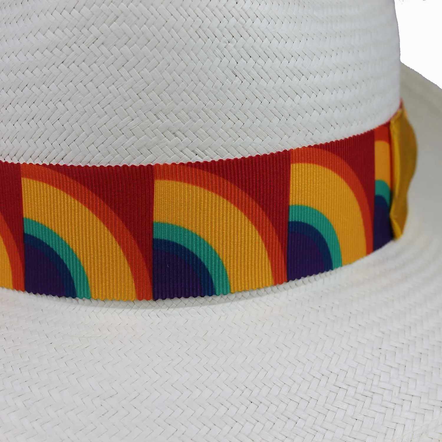 Cappello Borsalino Edizione Limitata per il Pride Panama qualità Fine
