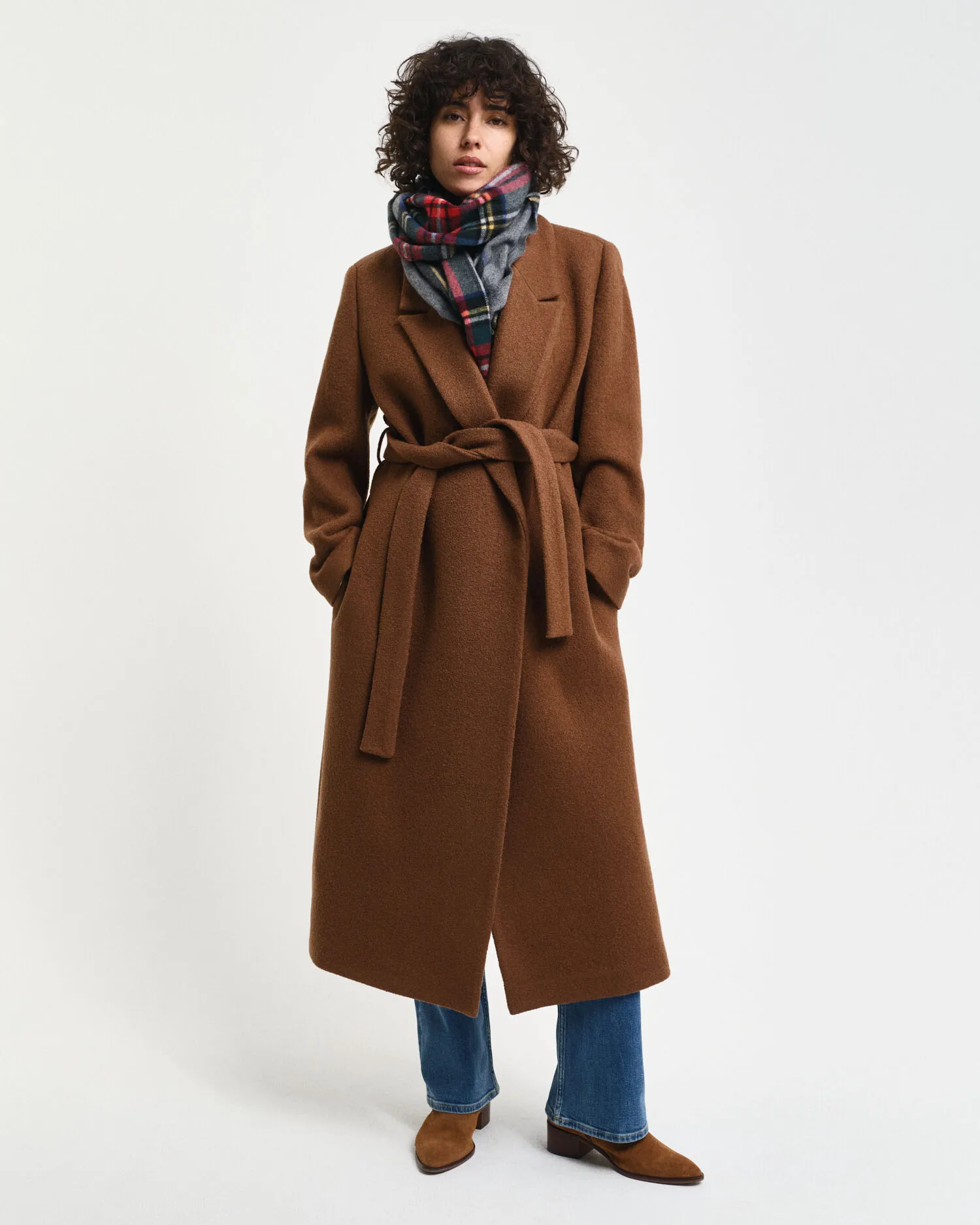 Cappotto a vestaglia in rilievo    
