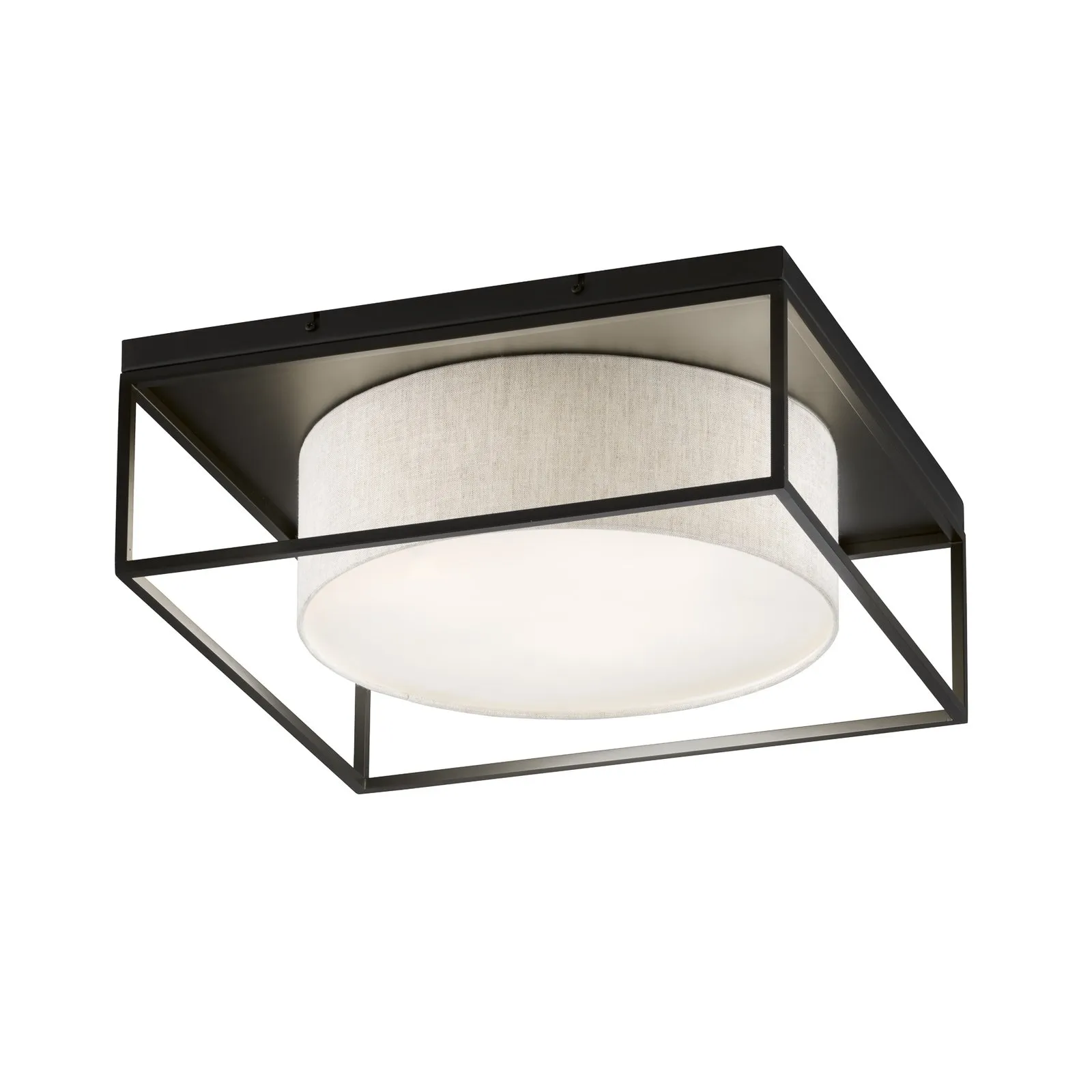 Carre plafoniera 50x50cm in tessuto bianco