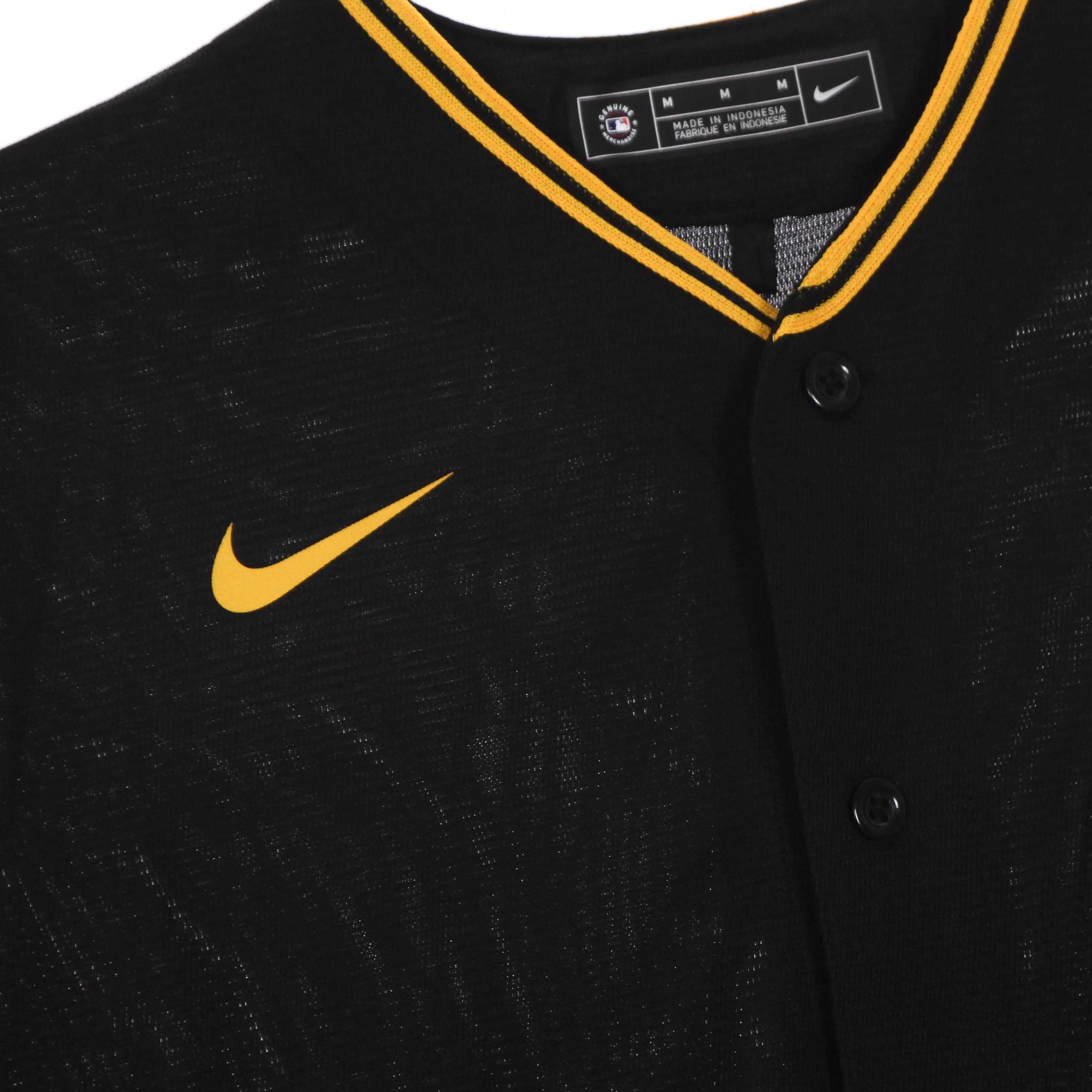 Casacca Baseball Uomo Mlb Official Replica Jersey Pitpir Alternate Black