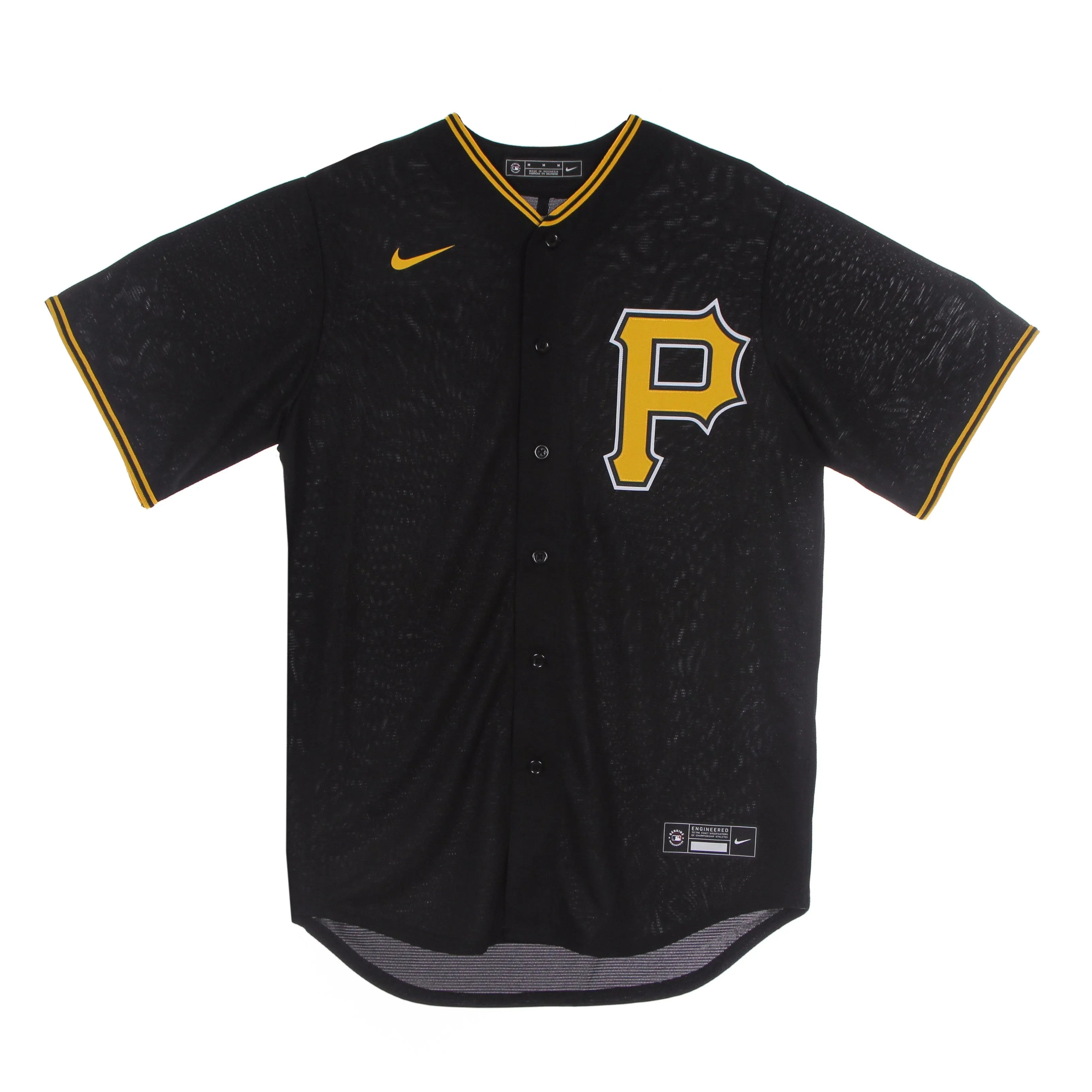 Casacca Baseball Uomo Mlb Official Replica Jersey Pitpir Alternate Black