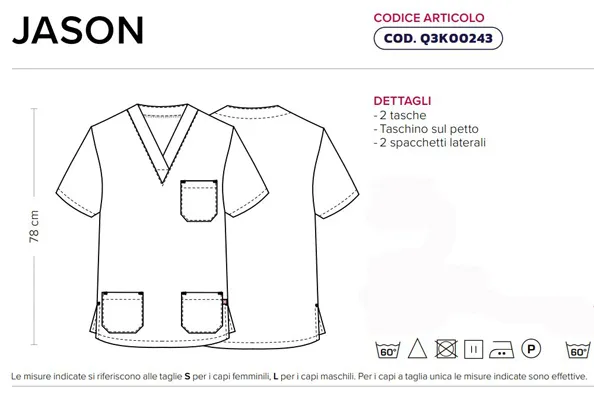 CASACCA COLLO A V JASON sanitaria bluette GIBLOR’S BY ROSSINI